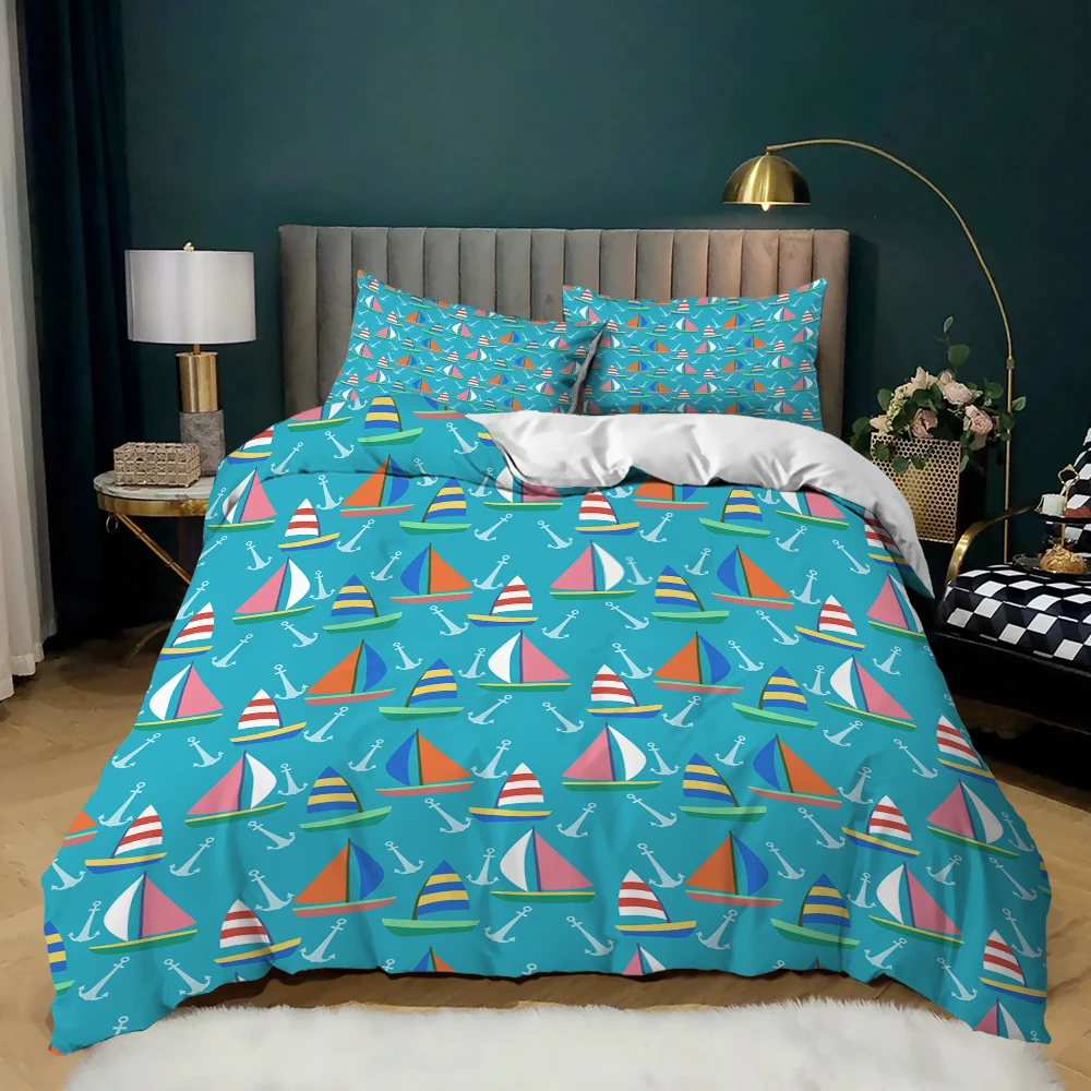 Duvet Cover 3D Printed Blue Fashion Home Textile with Pillowcases Cartoon Sailing Boat for Kids Boys Girls Bedroom Decor Gifting
Duvet Cover 3D Printed Blue Fashion Home Textile with Pillowcases Cartoon Sailing Boat for Kids Boys Girls Bedroom Decor Gifting