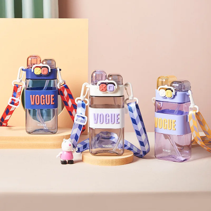 580ML Cute Children Double Drinking Water Bottle For Girls Kids Plastic Tritan Bottle With Strap Straw Filter BPA Free
580ML Cute Children Double Drinking Water Bottle For Girls Kids Plastic Tritan Bottle With Strap Straw Filter BPA Free