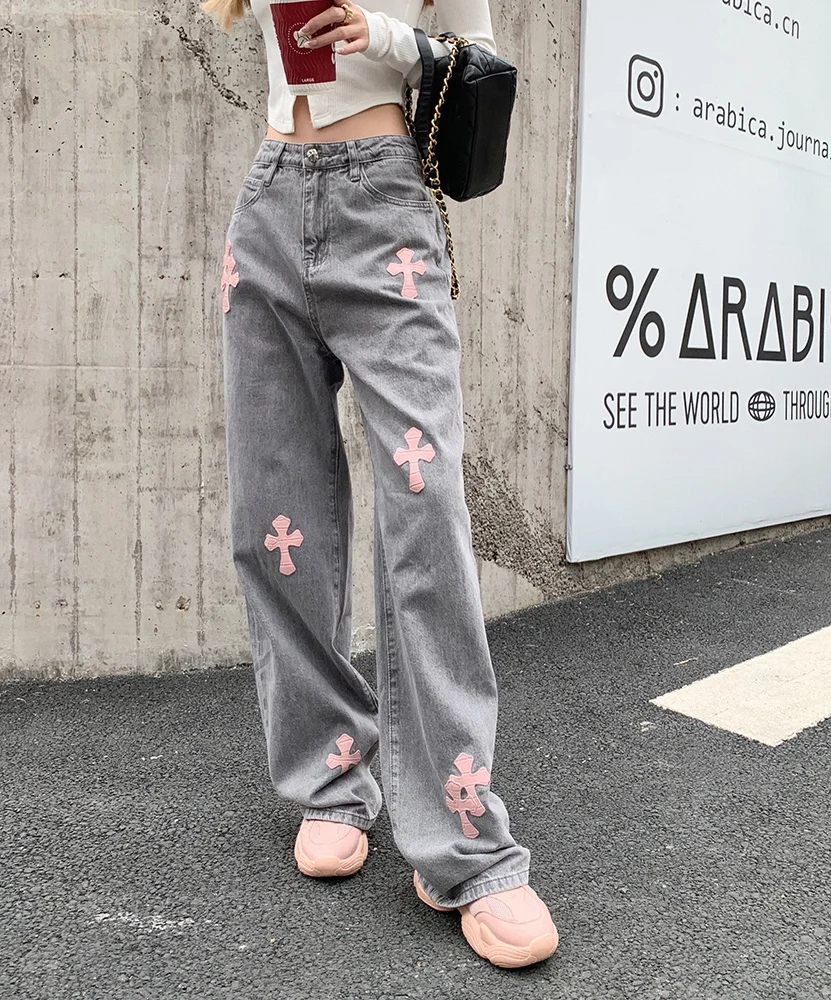 2023 American Retro Cross -sheet Jeans Female Summer New Straight Tube High -waisted Long Trousers Loose And Thin Leg Pants Tide
2023 American Retro Cross -sheet Jeans Female Summer New Straight Tube High -waisted Long Trousers Loose And Thin Leg Pants Tide