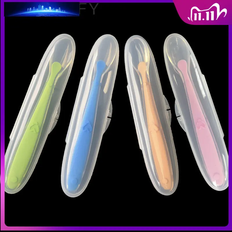 Baby Silicone Feeding Spoon Temperature Sensing Bendable Food Spoon Baby Training Utensils Baby Feeding Tableware
Baby Silicone Feeding Spoon Temperature Sensing Bendable Food Spoon Baby Training Utensils Baby Feeding Tableware