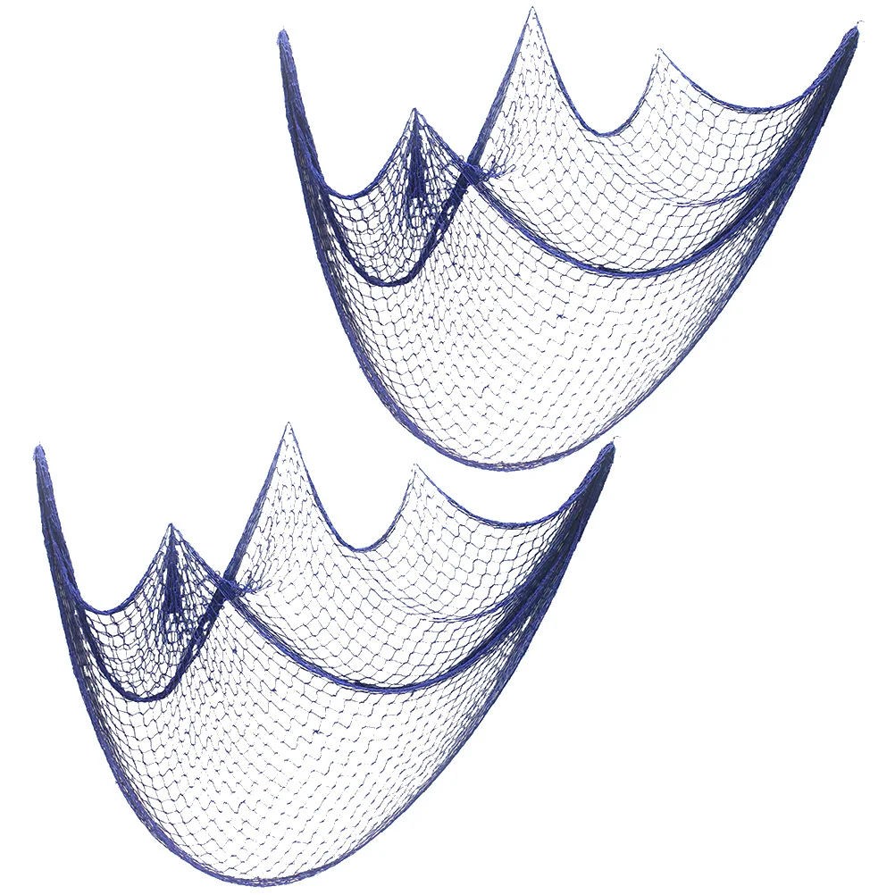 2 Pcs Fishnet Decoration Home Decorations Beach Theme Rope Wall Ocean Bathroom Office Nautical Netting
2 Pcs Fishnet Decoration Home Decorations Beach Theme Rope Wall Ocean Bathroom Office Nautical Netting