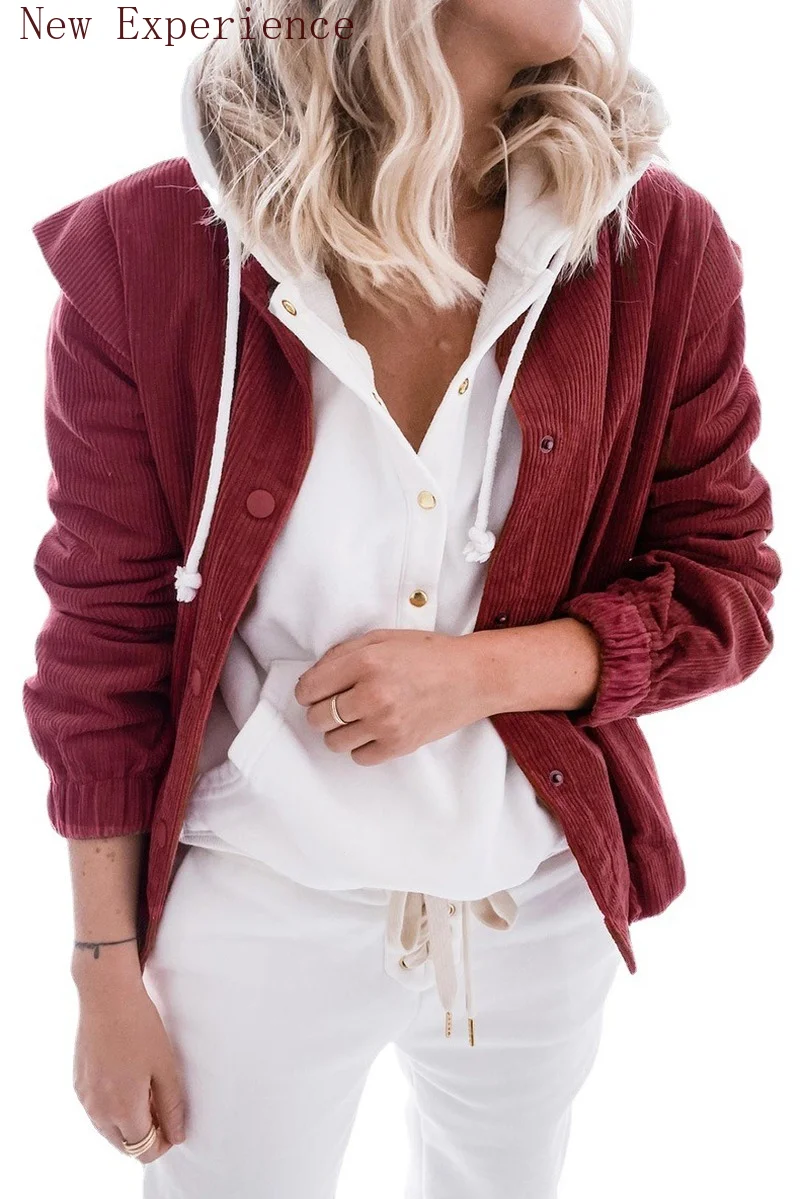 Simple Solid Color Corduroy Cardigan Women's New Fashion Loose Long Sleeve Lapel Coat Female Casual Outwear 2021 Autumn Winter
Simple Solid Color Corduroy Cardigan Women's New Fashion Loose Long Sleeve Lapel Coat Female Casual Outwear 2021 Autumn Winter