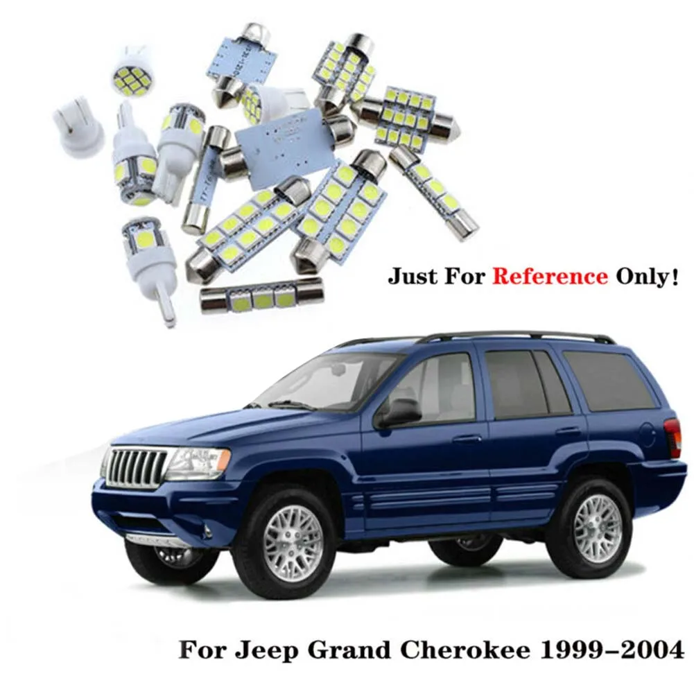 Hot Sale 18x White Interior LED Lights Package Kit For 1999-2004 For Jeep Grand Cherokee WJ Car Accessories 100% High Quality
Hot Sale 18x White Interior LED Lights Package Kit For 1999-2004 For Jeep Grand Cherokee WJ Car Accessories 100% High Quality