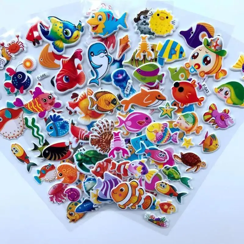 12 sheetsvmarine fish pattern kids 3D cartoon stickers bubble PVC scrapbooking sticker for Children boys girls cute gift
12 sheetsvmarine fish pattern kids 3D cartoon stickers bubble PVC scrapbooking sticker for Children boys girls cute gift