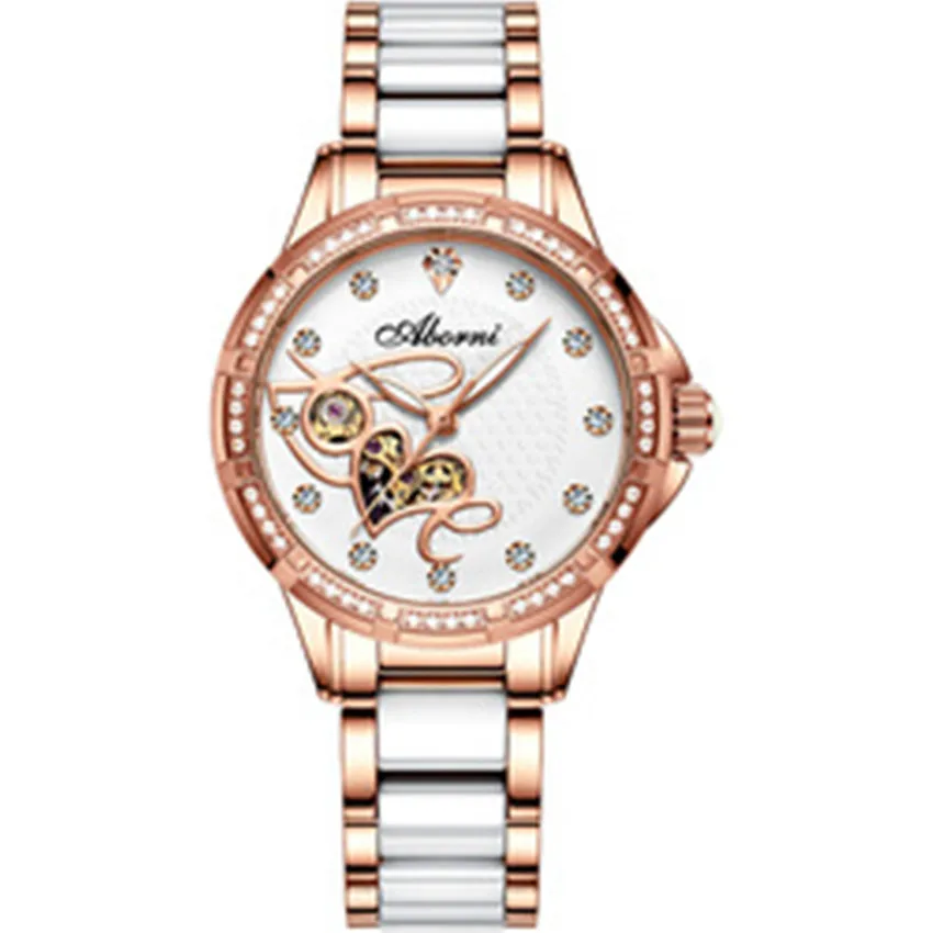 Automatic Skeleton Mechanical Lady Watch Luxury Customized Logo Fashion Ceramic Band Bracelet
Automatic Skeleton Mechanical Lady Watch Luxury Customized Logo Fashion Ceramic Band Bracelet