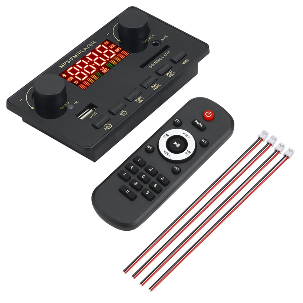 Усилитель 2X40W, Bluetooth 5,0, mp3-плеер, WAV декодер, плата 12 В, автомобильный модуль FM-радио, поддержка TF, USB, AUX, громкая связь (A)
Усилитель 2X40W, Bluetooth 5,0, mp3-плеер, WAV декодер, плата 12 В, автомобильный модуль FM-радио, поддержка TF, USB, AUX, громкая связь (A)