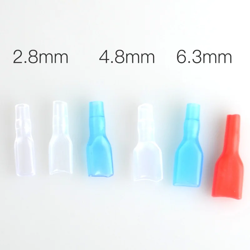 50pcs 2.8/4.8/6.3 Cover Case for 2.8mm 4.8mm 6.3mm Crimp Terminal Spade Connector Terminal Cap
50pcs 2.8/4.8/6.3 Cover Case for 2.8mm 4.8mm 6.3mm Crimp Terminal Spade Connector Terminal Cap