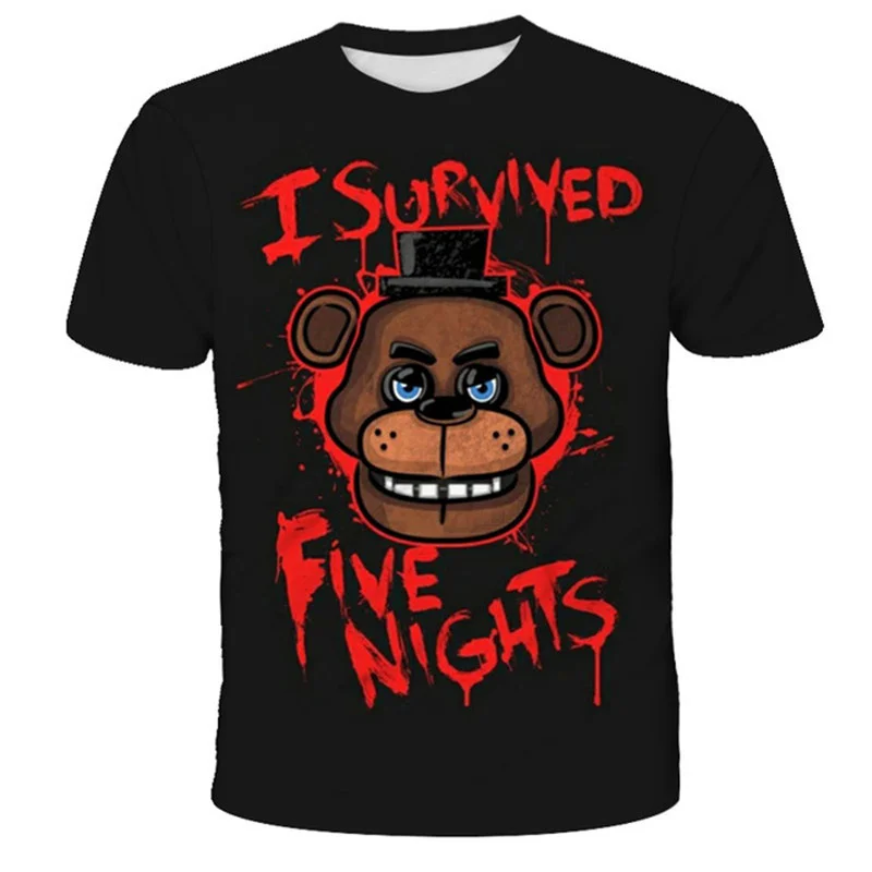 Kids Baby Girls Boys Popular Nights At Freddy Cartoon Print T-shirt Short Sleeve Kids Tops Children's Tops Toddler Girl Clothes
Kids Baby Girls Boys Popular Nights At Freddy Cartoon Print T-shirt Short Sleeve Kids Tops Children's Tops Toddler Girl Clothes