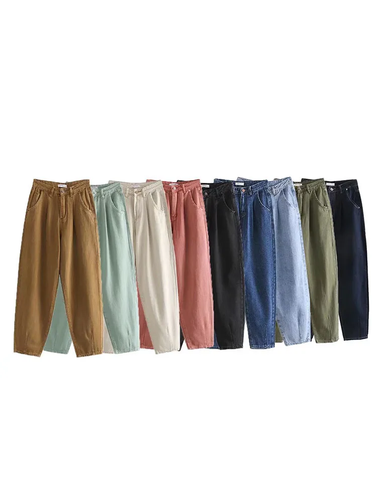 Women 2022 Autumn New Chic Fashion Multicolor Radish Jeans Vintage High Waist Zipper Fly Female Ankle Denim Pants Mujer
Women 2022 Autumn New Chic Fashion Multicolor Radish Jeans Vintage High Waist Zipper Fly Female Ankle Denim Pants Mujer