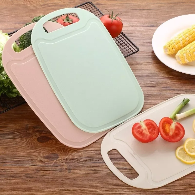 

2022New Eco-Friendly Wheat Straw Chopping Block Nonslip Anti Overflow Cutting Board Kitchens Boards Cutting Board