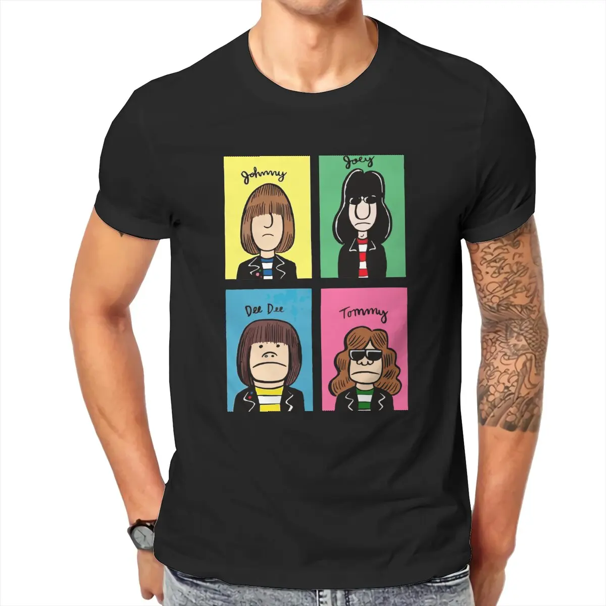 Summer Hot T-shirt Ramon Cartoon T-shirt Rock Punk Music Top Crazy Short Sleeve Crewneck T-shirt Birthday Gift
Summer Hot T-shirt Ramon Cartoon T-shirt Rock Punk Music Top Crazy Short Sleeve Crewneck T-shirt Birthday Gift