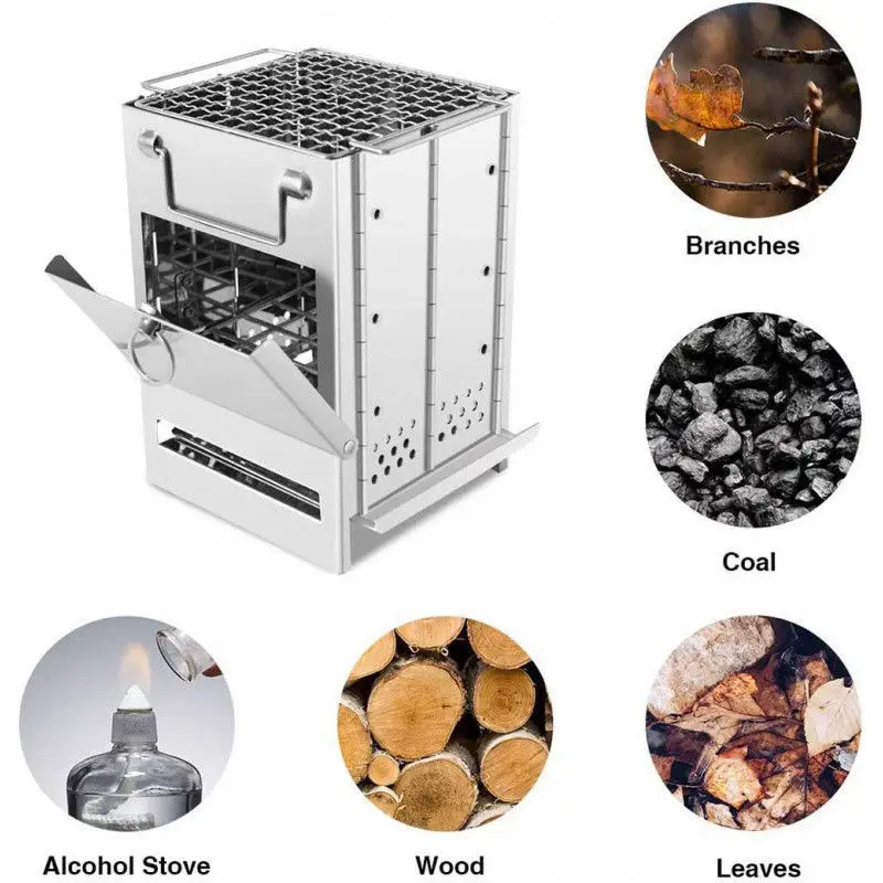 Outdoor Camping Equipment Windproof Wood Stove Deconstructed Oven Portable Picnic Stove Cross-Border Cooking Gas Burner
Outdoor Camping Equipment Windproof Wood Stove Deconstructed Oven Portable Picnic Stove Cross-Border Cooking Gas Burner