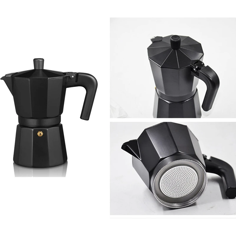 Italian Octagonal Moka Pot Aluminum Coffee Pot Coffee Appliance Water Vapor Extraction Aluminum Pot
Italian Octagonal Moka Pot Aluminum Coffee Pot Coffee Appliance Water Vapor Extraction Aluminum Pot