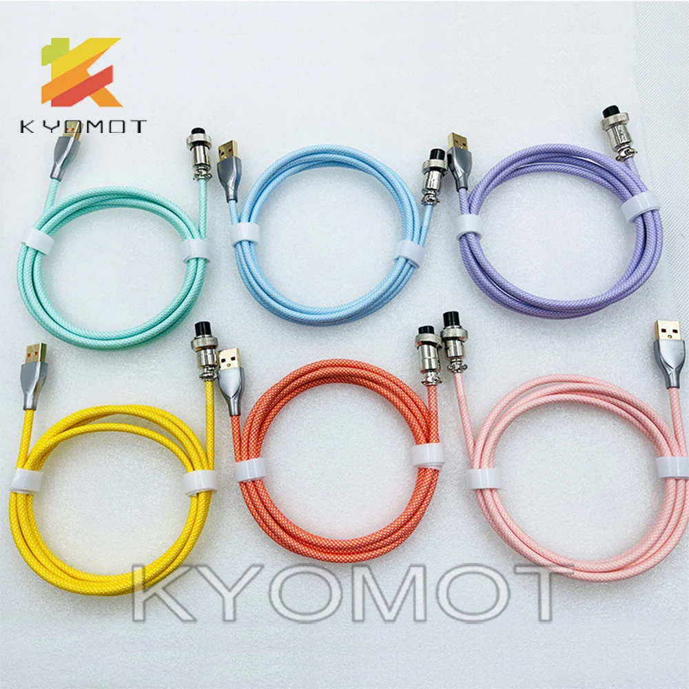 KYOMOT Mechanical Keyboard 2 Pcs Spiral Type-C Charging Cable Spring Braided USB Data Cable for DIY Gaming Keyboard Accessories
KYOMOT Mechanical Keyboard 2 Pcs Spiral Type-C Charging Cable Spring Braided USB Data Cable for DIY Gaming Keyboard Accessories