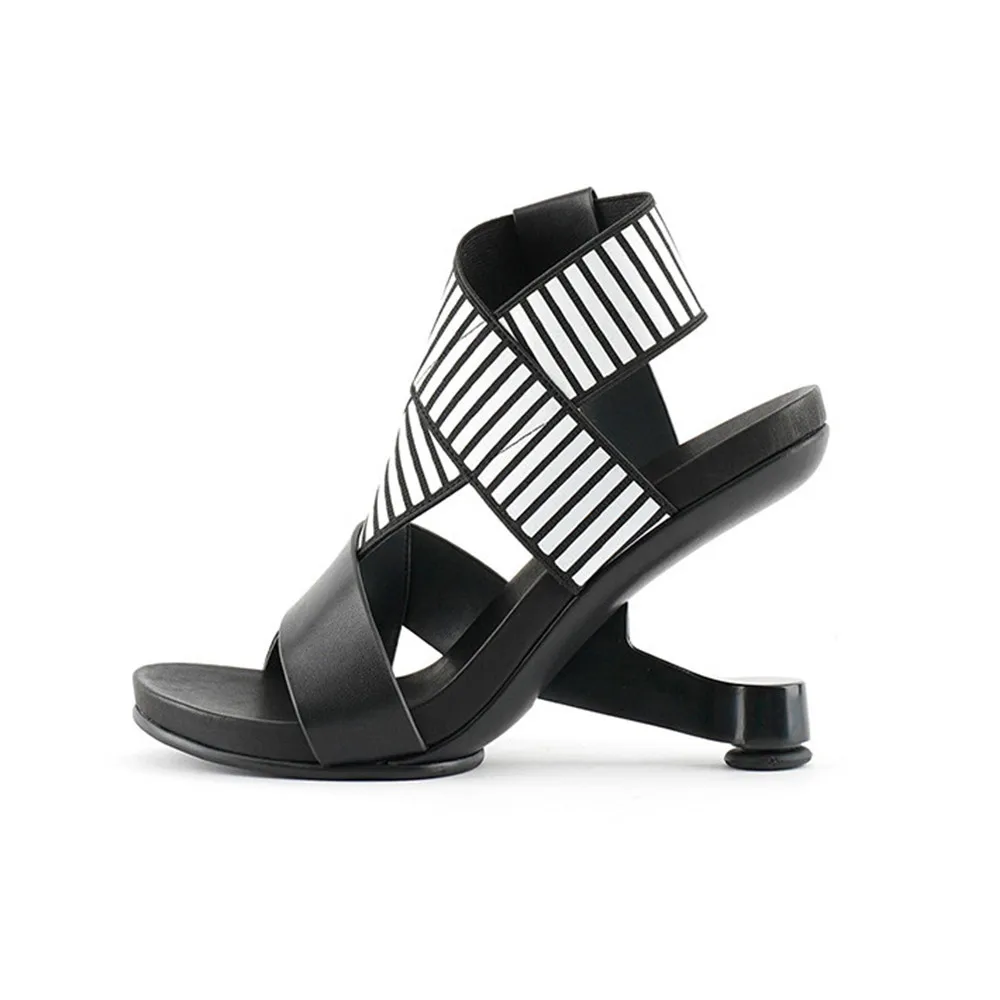 Black Leather Women Summer Sandals Gladiator Cross Band Dress Sandalias Apricot Iron Strange Fretwork High Heels Working Pumps
Black Leather Women Summer Sandals Gladiator Cross Band Dress Sandalias Apricot Iron Strange Fretwork High Heels Working Pumps