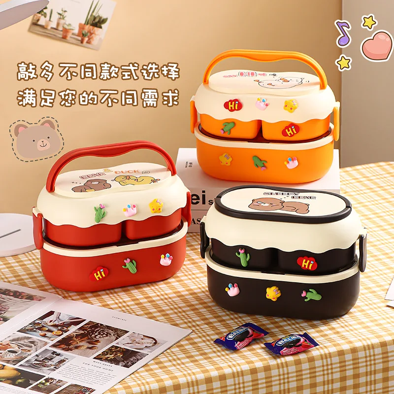 2 Tiers Kids Heat Insulation Lunch Box Sealed Fruits Food Containers Portable Student Office Worker Microwavable Bento Lunch Box
2 Tiers Kids Heat Insulation Lunch Box Sealed Fruits Food Containers Portable Student Office Worker Microwavable Bento Lunch Box