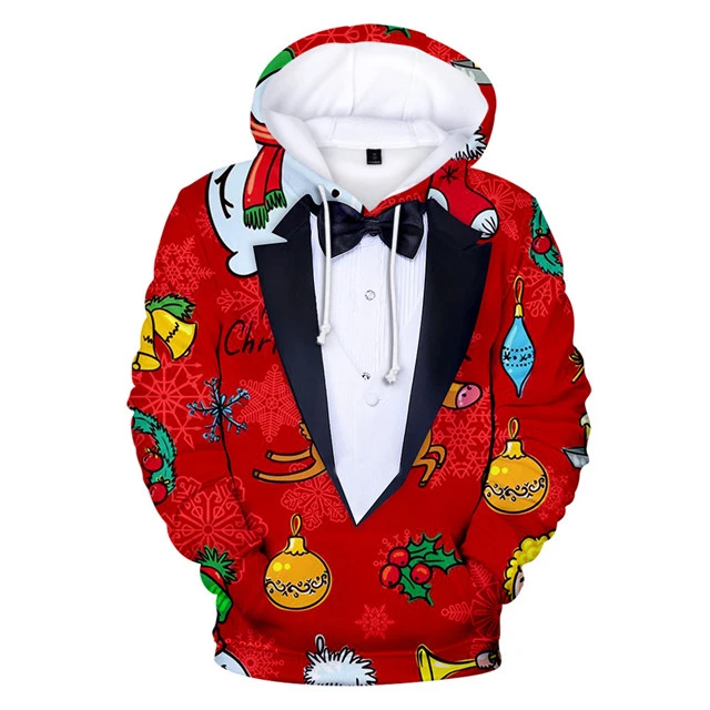 New Fake Suit Hoodie Christmas Men Women Children 3D Print Hoodies Hip Hop Streetwear Xmas Hoody Santa Claus Sweatshirt Clothing
New Fake Suit Hoodie Christmas Men Women Children 3D Print Hoodies Hip Hop Streetwear Xmas Hoody Santa Claus Sweatshirt Clothing