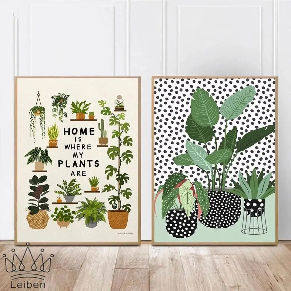 Nordic Plant Minimalist Canvas Painting Home Is Where My Plants Quotes Poster Modern Wall Art Picture for Living Room Decor
Nordic Plant Minimalist Canvas Painting Home Is Where My Plants Quotes Poster Modern Wall Art Picture for Living Room Decor