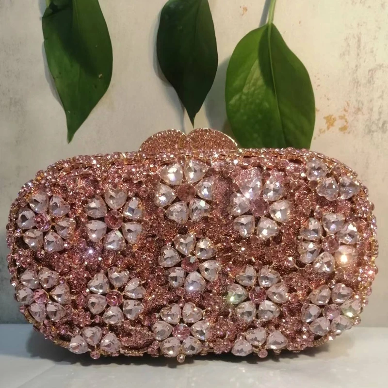 Woman Pink Flower Crystal Dinner Evening Bag Floral Diamond Cocktail Party Gift Purse Hollow Out Wedding Bridal Cocktail Handbag
Woman Pink Flower Crystal Dinner Evening Bag Floral Diamond Cocktail Party Gift Purse Hollow Out Wedding Bridal Cocktail Handbag