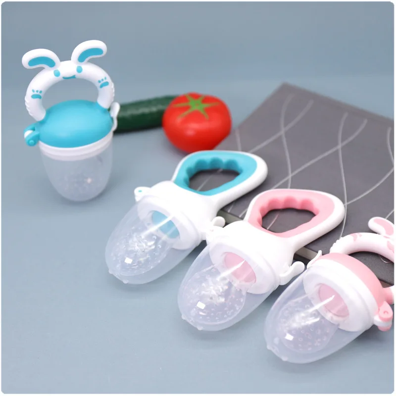 

Baby Food Feeding Spoon Juice Extractor Pacifier cup Molars Baby feeding bottle Silicone Gum Fruit Vegetable Bite Eat Auxiliary