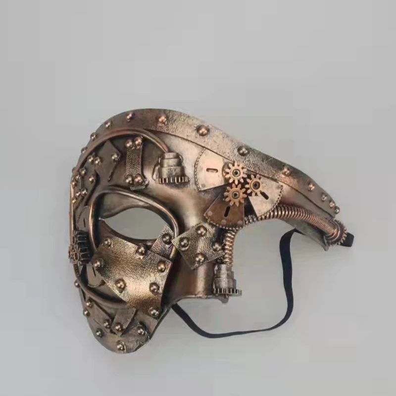Men's Masquerade Mask 16x18.5cm Steampunk Phantom Ball Half Face Men Punk Costume Halloween Party Costume Props
Men's Masquerade Mask 16x18.5cm Steampunk Phantom Ball Half Face Men Punk Costume Halloween Party Costume Props