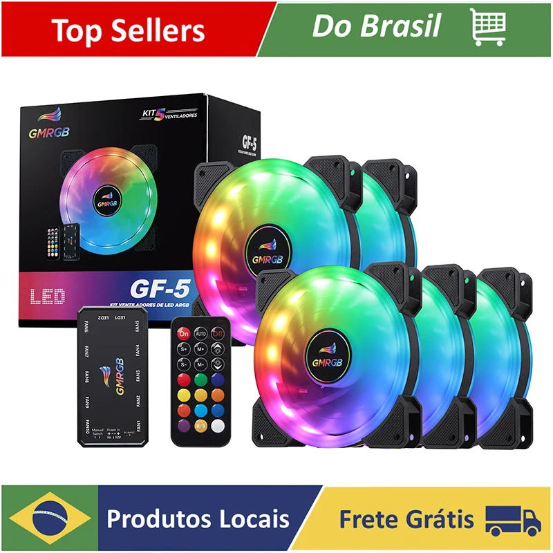 Kit 5 120mm cooling fan 6PIN ARGB adjustable speed led 12cm Double Halo computer radiator chassis fan
Kit 5 120mm cooling fan 6PIN ARGB adjustable speed led 12cm Double Halo computer radiator chassis fan