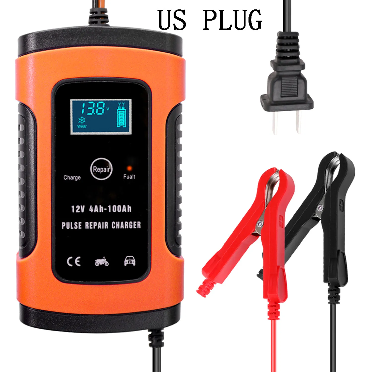 12V 6A Intelligent Fast Power Charging Pulse Repair Chargers Wet Dry Lead Acid Battery-charge Full Automatic Car Battery Charger
12V 6A Intelligent Fast Power Charging Pulse Repair Chargers Wet Dry Lead Acid Battery-charge Full Automatic Car Battery Charger