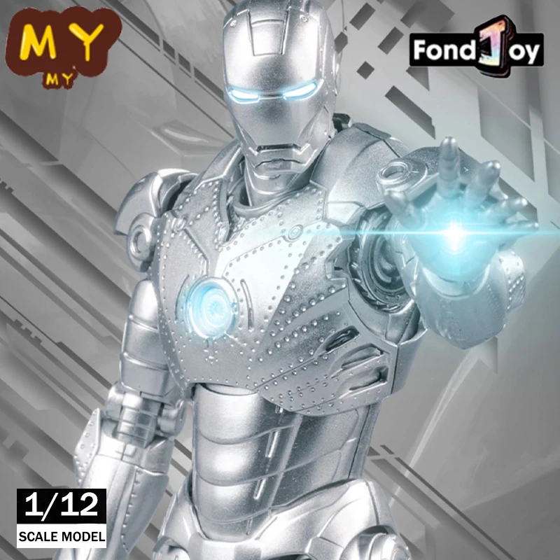 Оригинальная фигурка Fondjoy 1/12 Marvel Железный человек MK2 набор моделей Infinity Сага