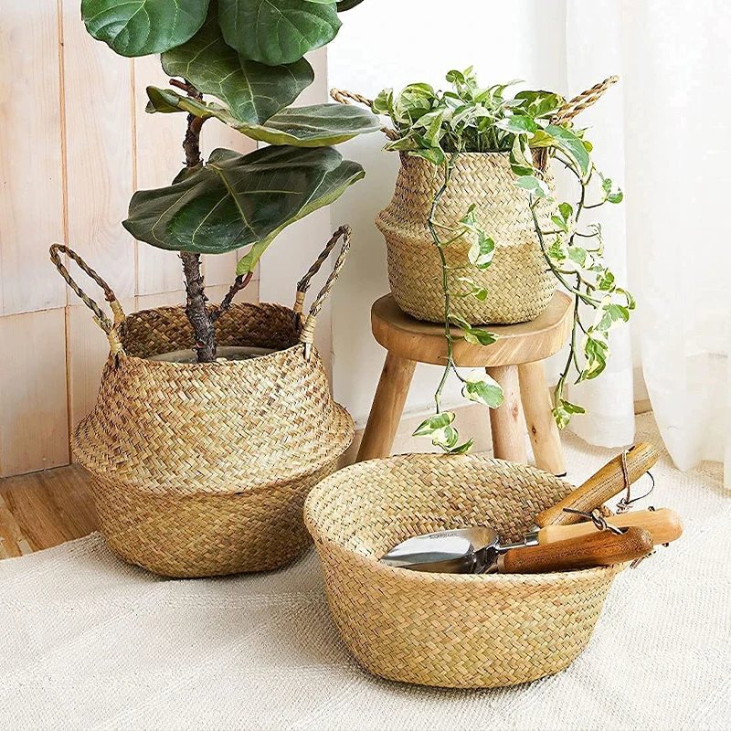 Бамбуковая корзина для хранения, соломенная Рабочая корзина для хранения растений, бытовая корзина для хранения детских игрушек, корзина д... 
Бамбуковая корзина для хранения, соломенная Рабочая корзина для хранения растений, бытовая корзина для хранения детских игрушек, корзина д...