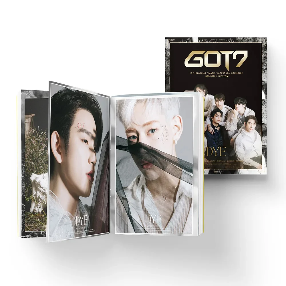 

55 шт. Kpop GOT7 открытка ломо-карты новый альбом получила фотографию корейская мода милые мальчики групповая открытка Поклонники подарки