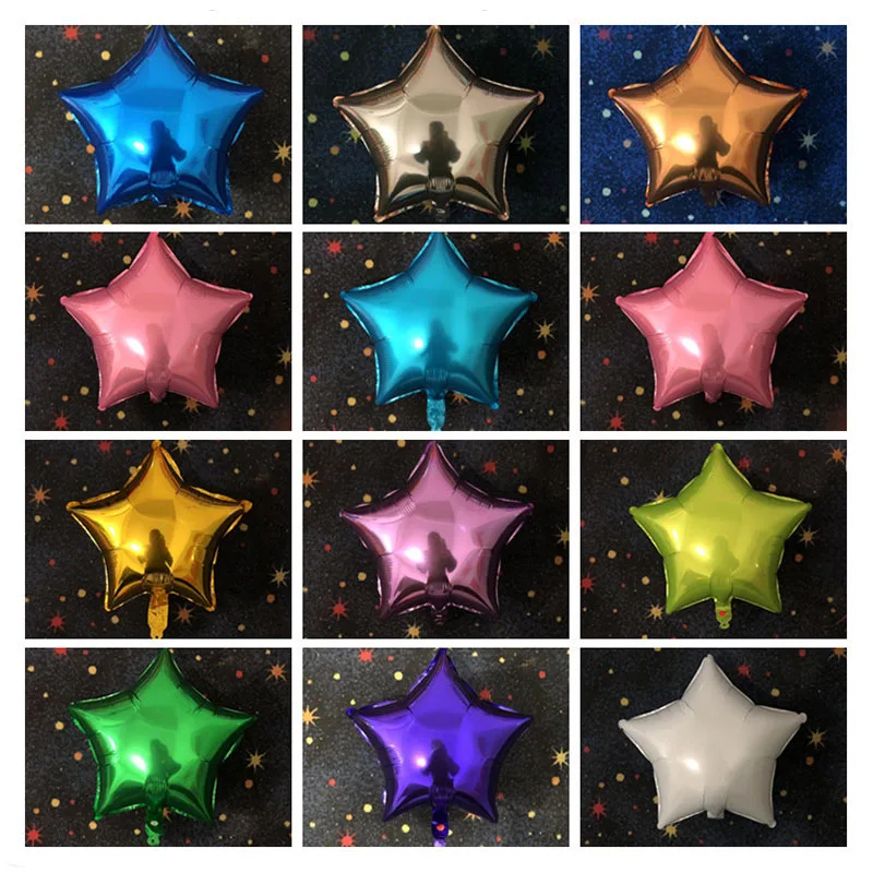 2pcs 18inch Five-Pointed Star Shaped Foil Balloons For Birthday Wedding Decor Metallic Inflatable Globos Baby Toys Bride Balls
2pcs 18inch Five-Pointed Star Shaped Foil Balloons For Birthday Wedding Decor Metallic Inflatable Globos Baby Toys Bride Balls