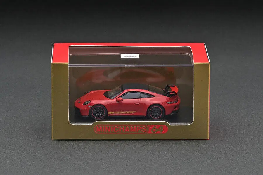

643061010 MINICHAMPS64 1:64 911 GT3 (992) 2021 гвардии красная литая модель автомобиля коллекция ограниченный выпуск хобби игрушки