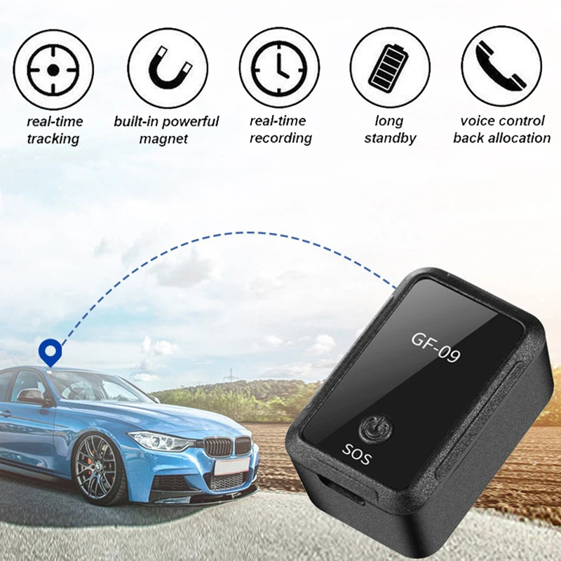 

GF09 Magnetic Anti-lost Locator Mini GPS Tracker for Vehicl Car Truck Motorcycle Kids Elder Pets Real Time Tracking Device 1Pc