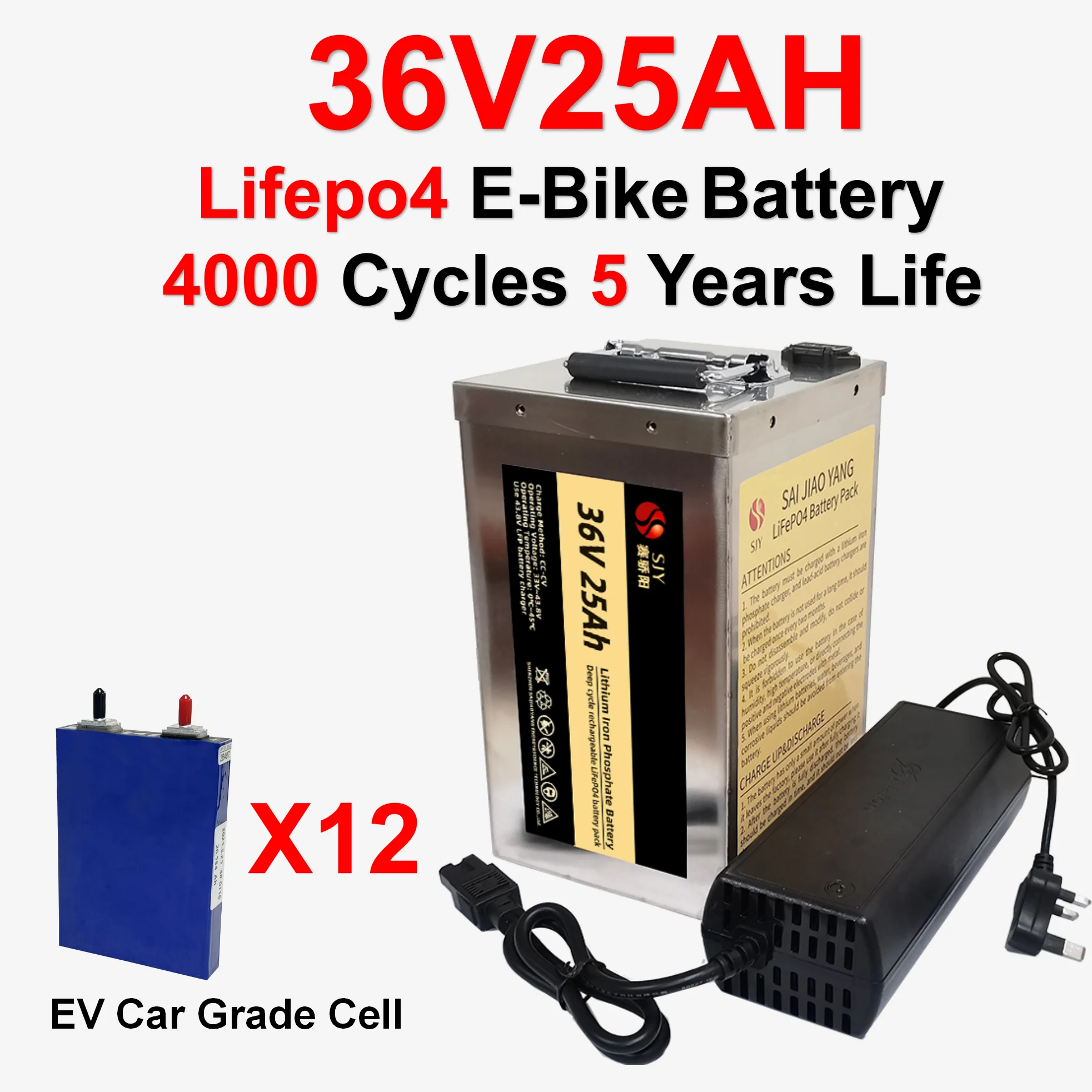 36V25AH 12S1P 25Ah battery pack 900W high powerE-bick EV Car battery with xt60 plug
36V25AH 12S1P 25Ah battery pack 900W high powerE-bick EV Car battery with xt60 plug