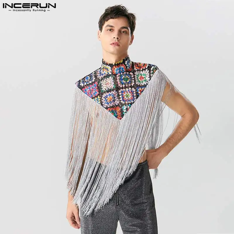 INCERUN Tops 2023 Handsome Men's Tracery Print Tassel Triangular Design Vests Fashionable Half High Collar Shawl Waistcoat S-5XL
INCERUN Tops 2023 Handsome Men's Tracery Print Tassel Triangular Design Vests Fashionable Half High Collar Shawl Waistcoat S-5XL