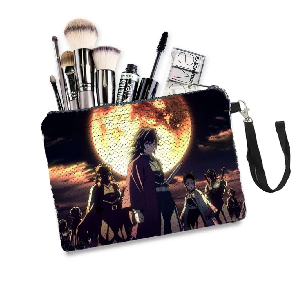 Kisatsutai Moon Sequins Makeup Bag Demon Slayer Anime Women Girl Glitter Portable Cosmetic Bag Organizer Pouchs Travel Storage
Kisatsutai Moon Sequins Makeup Bag Demon Slayer Anime Women Girl Glitter Portable Cosmetic Bag Organizer Pouchs Travel Storage