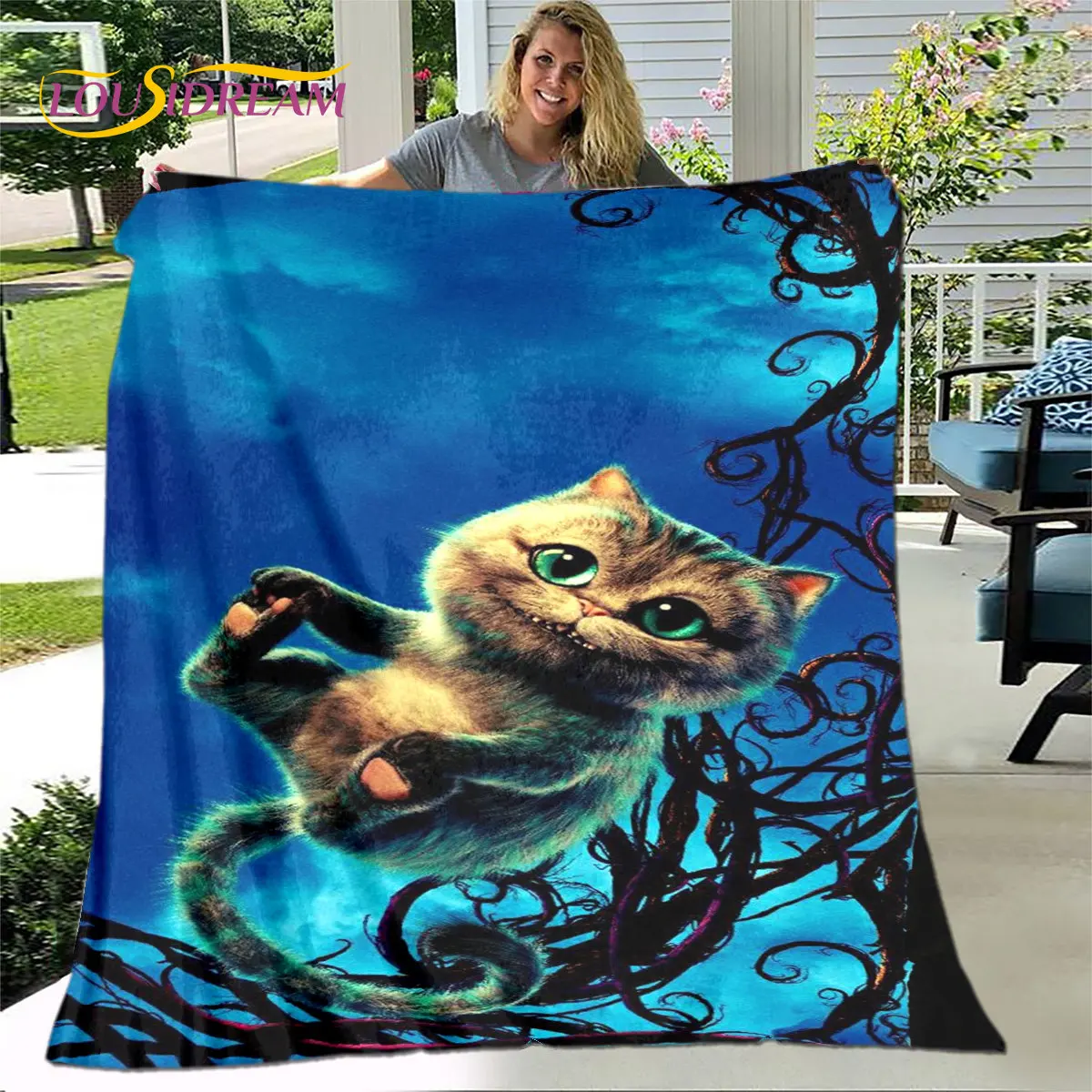 3D Cute Cartoon Cheshire Cat Soft Plush Blanket,Flannel Blanket Throw Blanket for Living Room Bedroom Bed Sofa Picnic Cover Kids
3D Cute Cartoon Cheshire Cat Soft Plush Blanket,Flannel Blanket Throw Blanket for Living Room Bedroom Bed Sofa Picnic Cover Kids