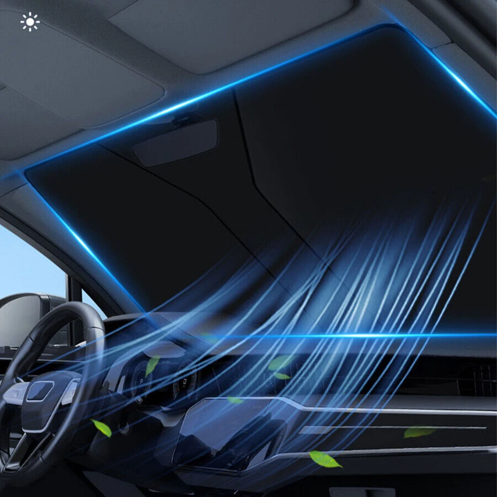 High Quality Brand New Windshield Sunshade Titanium Universal 1 PC 136x65cm Against UV Rays Convenient Foldable
High Quality Brand New Windshield Sunshade Titanium Universal 1 PC 136x65cm Against UV Rays Convenient Foldable