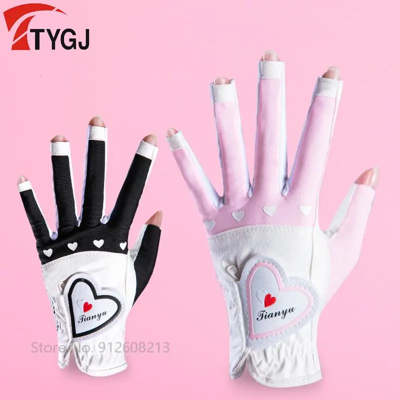 TTYGJ 1 Pair Golf Gloves Ladies Breathable Golf Fingerless Gloves Women Elastic Mitten Anti-slip Mittens Left and Right Hand
TTYGJ 1 Pair Golf Gloves Ladies Breathable Golf Fingerless Gloves Women Elastic Mitten Anti-slip Mittens Left and Right Hand