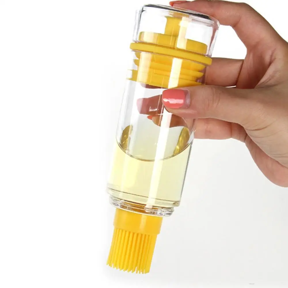 100Ml Creative Oil Pot With Silicone Rubber Brus Oil Bottle For Cooking Barbecue Bbq Oil Brush Kitchen Accessories Supplies
100Ml Creative Oil Pot With Silicone Rubber Brus Oil Bottle For Cooking Barbecue Bbq Oil Brush Kitchen Accessories Supplies