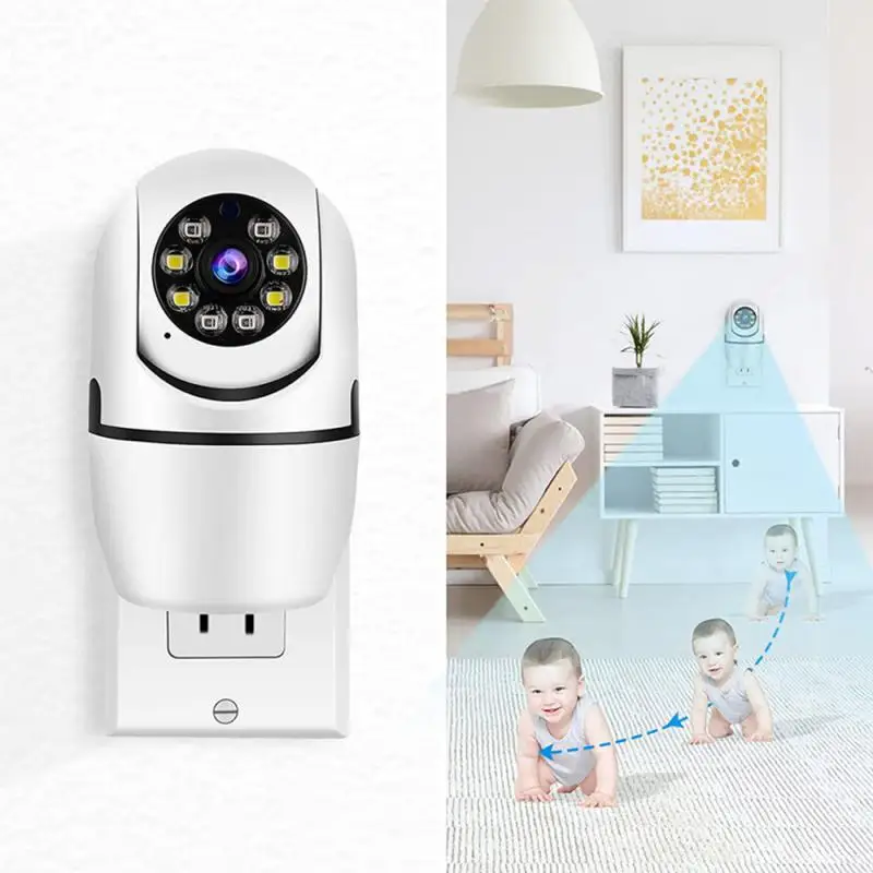 360 Degrees Wireless Surveillance Camera 1080P Baby Monitor Remote A11 Family Safety Night Vision Infrared Socket Type HD Vision 
360 Degrees Wireless Surveillance Camera 1080P Baby Monitor Remote A11 Family Safety Night Vision Infrared Socket Type HD Vision