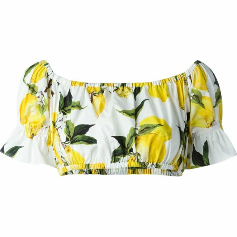 Customize Made Summer Autumn Womens Fashion Casual Plus Size 3XS-10XL Sexy Black/White Lemon Printing Sexy Short Crop Top
Customize Made Summer Autumn Womens Fashion Casual Plus Size 3XS-10XL Sexy Black/White Lemon Printing Sexy Short Crop Top