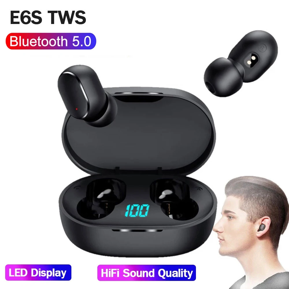 E6S TWS Wireless Bluetooth Headset 5.0 With Microphone Sports Headset Noise-cancelling Earplug Mini Headset Hands-free PK A6 S
E6S TWS Wireless Bluetooth Headset 5.0 With Microphone Sports Headset Noise-cancelling Earplug Mini Headset Hands-free PK A6 S