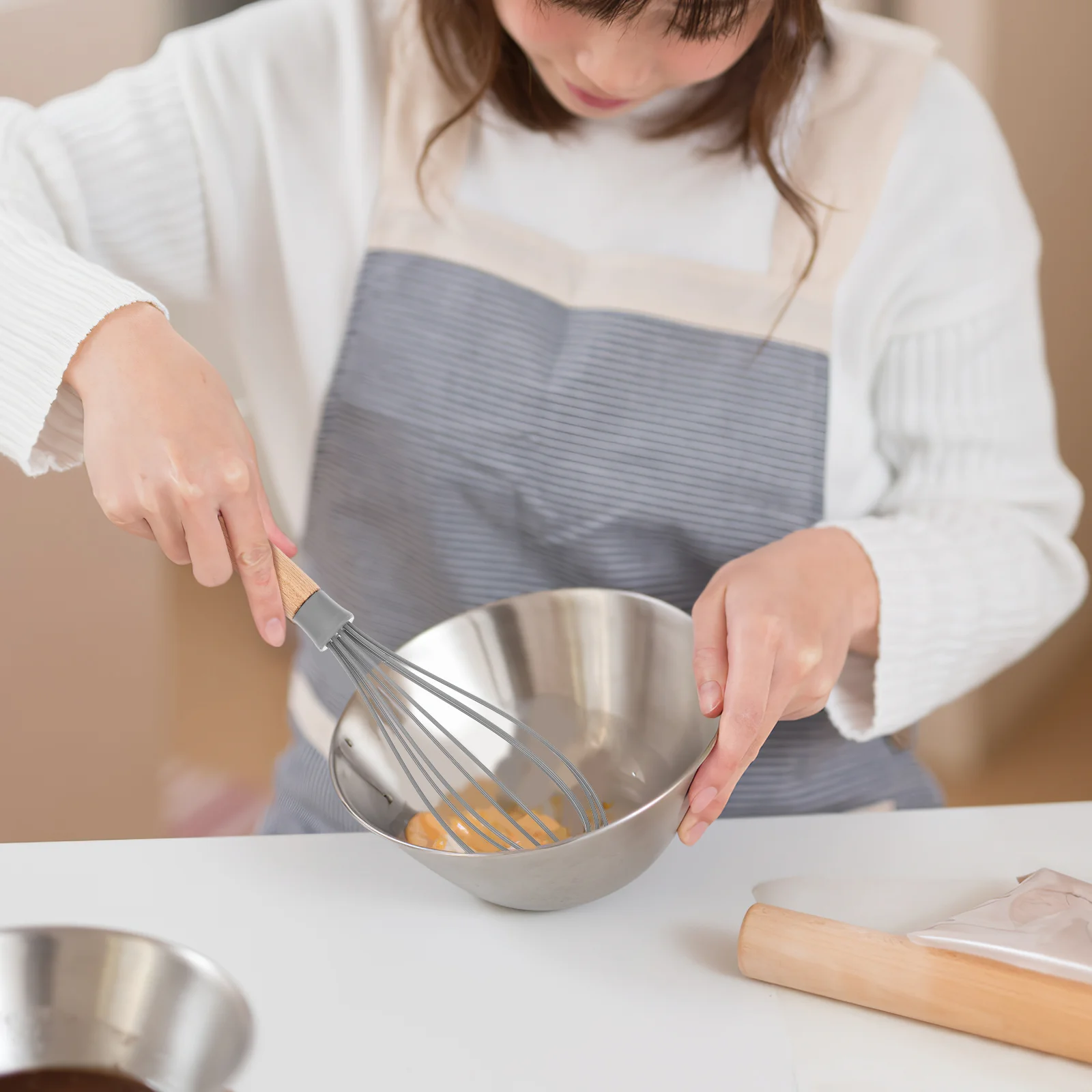 Whisk Egg Wire Beater Balloonhand Rubber Whisker Mixing Mini Held Whip Frother Whisks Silicone Cooking Premium Non Stick Heat
Whisk Egg Wire Beater Balloonhand Rubber Whisker Mixing Mini Held Whip Frother Whisks Silicone Cooking Premium Non Stick Heat