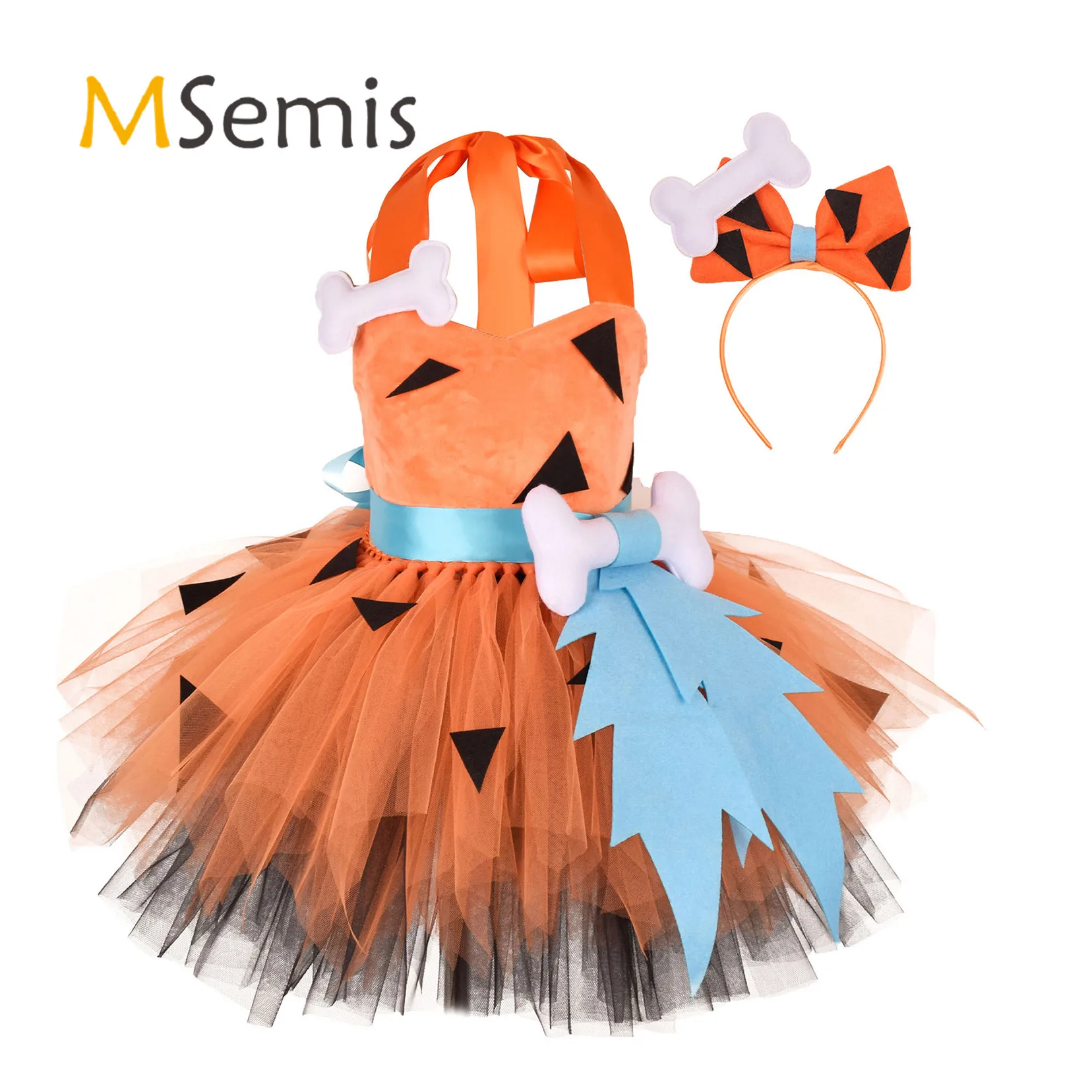 Kids Girls Halloween Outfit Caveman Cosplay Costume Dress Up and Bowknot Headwear Costumes 3D Bone Decorations Tutu Dress Suit
Kids Girls Halloween Outfit Caveman Cosplay Costume Dress Up and Bowknot Headwear Costumes 3D Bone Decorations Tutu Dress Suit