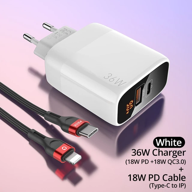 Factory Direct Selling For iPhone 13 12 Pro Max 11 8 USB C Charger USB Charger 30W Fast Charging PD Type C Quick Charge LED Dis
Factory Direct Selling For iPhone 13 12 Pro Max 11 8 USB C Charger USB Charger 30W Fast Charging PD Type C Quick Charge LED Dis