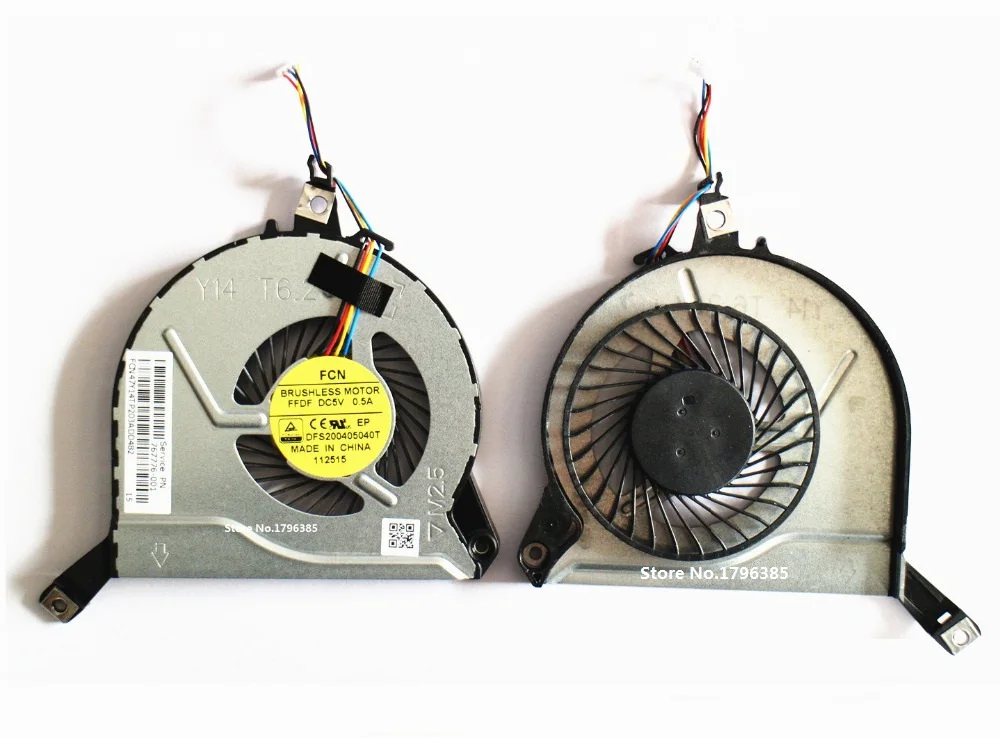 SSEA New CPU Cooling fan for HP 14-P 15-P 16-P 17-P 14-V 15-V 16-V laptop Fan DFS200405040T 767776-001 773449-001 47Y14TP203A
SSEA New CPU Cooling fan for HP 14-P 15-P 16-P 17-P 14-V 15-V 16-V laptop Fan DFS200405040T 767776-001 773449-001 47Y14TP203A