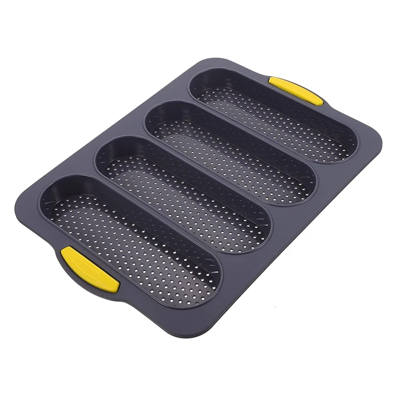 4 Slot Silicone Baking Pan French Baking Pan Cake Hamburger French Toast Bread Baking Pan Baking Mold
4 Slot Silicone Baking Pan French Baking Pan Cake Hamburger French Toast Bread Baking Pan Baking Mold