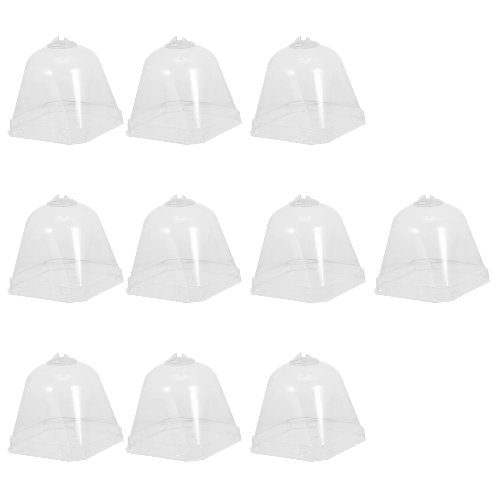 

Dome Cloche Cover Humidity Bell Garden Protector Plastic Mini Covers Freeze Greenhouse Starting Vegetable Nursery Grow Domes