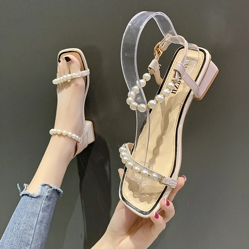 Female Sandal Clear Heels Fashion Womens Shoes 2022 Med Girls Luxury New Beige Summer Retro Medium Comfort Pearl Block Scandals
Female Sandal Clear Heels Fashion Womens Shoes 2022 Med Girls Luxury New Beige Summer Retro Medium Comfort Pearl Block Scandals